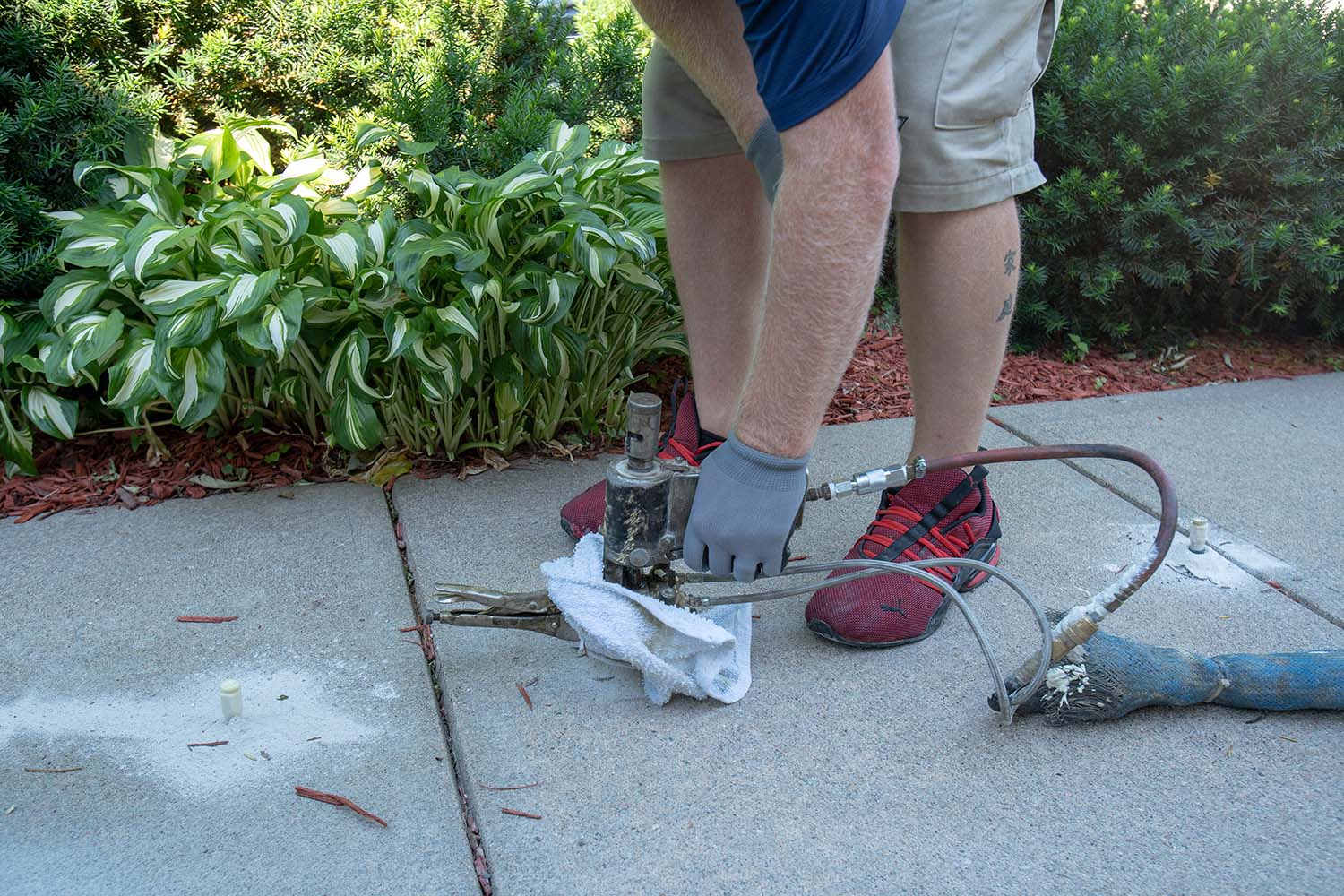 Water Pools on Uneven Driveways