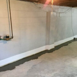 Basement Wall Waterproofed & Sealed With Epoxy | SouthernDry of Alabama