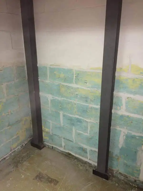 After Leaning Wall Repair | Basement I Beam | Birmingham Alabama Foundation Repair
