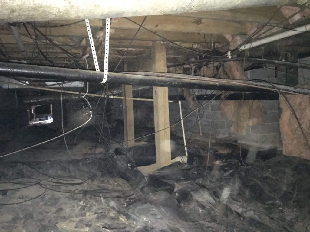 Before Crawl Space Encapsulation | High Humidity | Birmingham Alabama