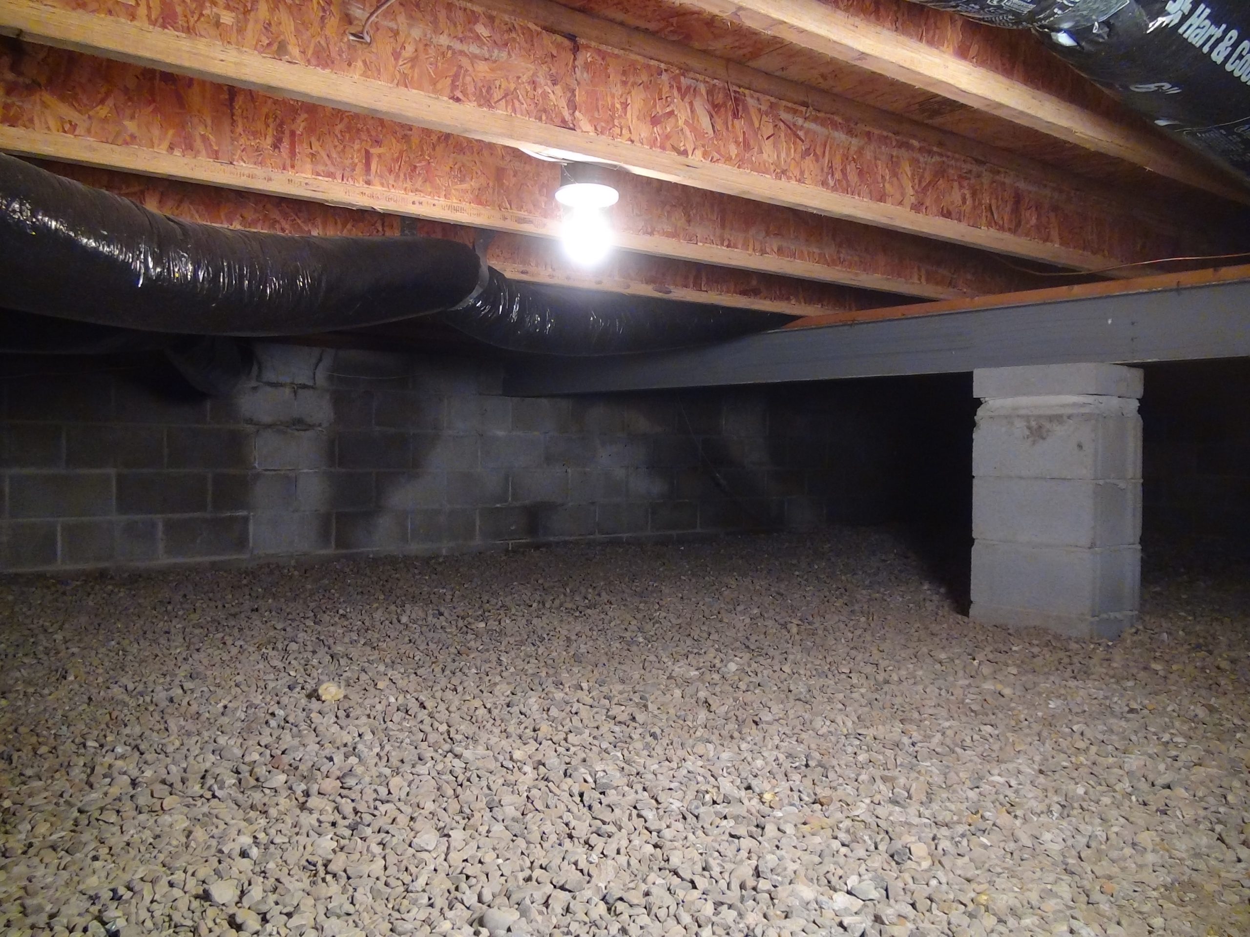 house leveling project for crawl space home