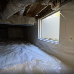 crawl space liner blocks moisture and mold in alabama home