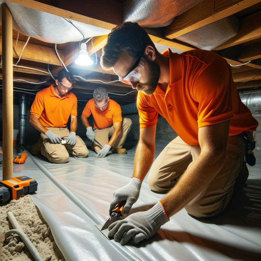 Crawl space encapsulation by SouthernDry in an Atlanta residence