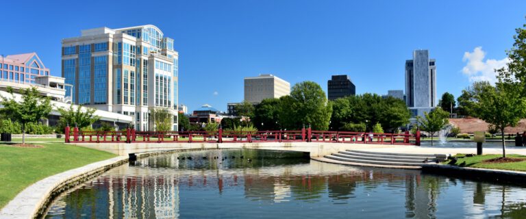 Huntsville, AL downtown skyline