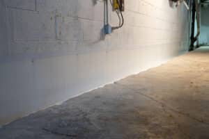 Basement waterproofing wall membrane system installation near Alabama