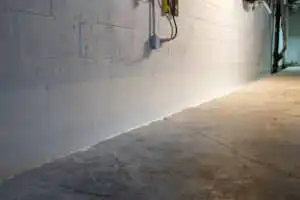 Basement waterproofing wall membrane system installation near Alabama