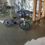 Standing water in a home's basement