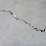 Cracked concrete