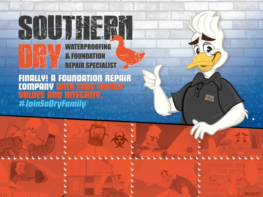 SouthernDry Waterproofing & Foundation Repair Specialist. Finally! A foundation repair company with true family values and integrity. #JoinSoDryFamily